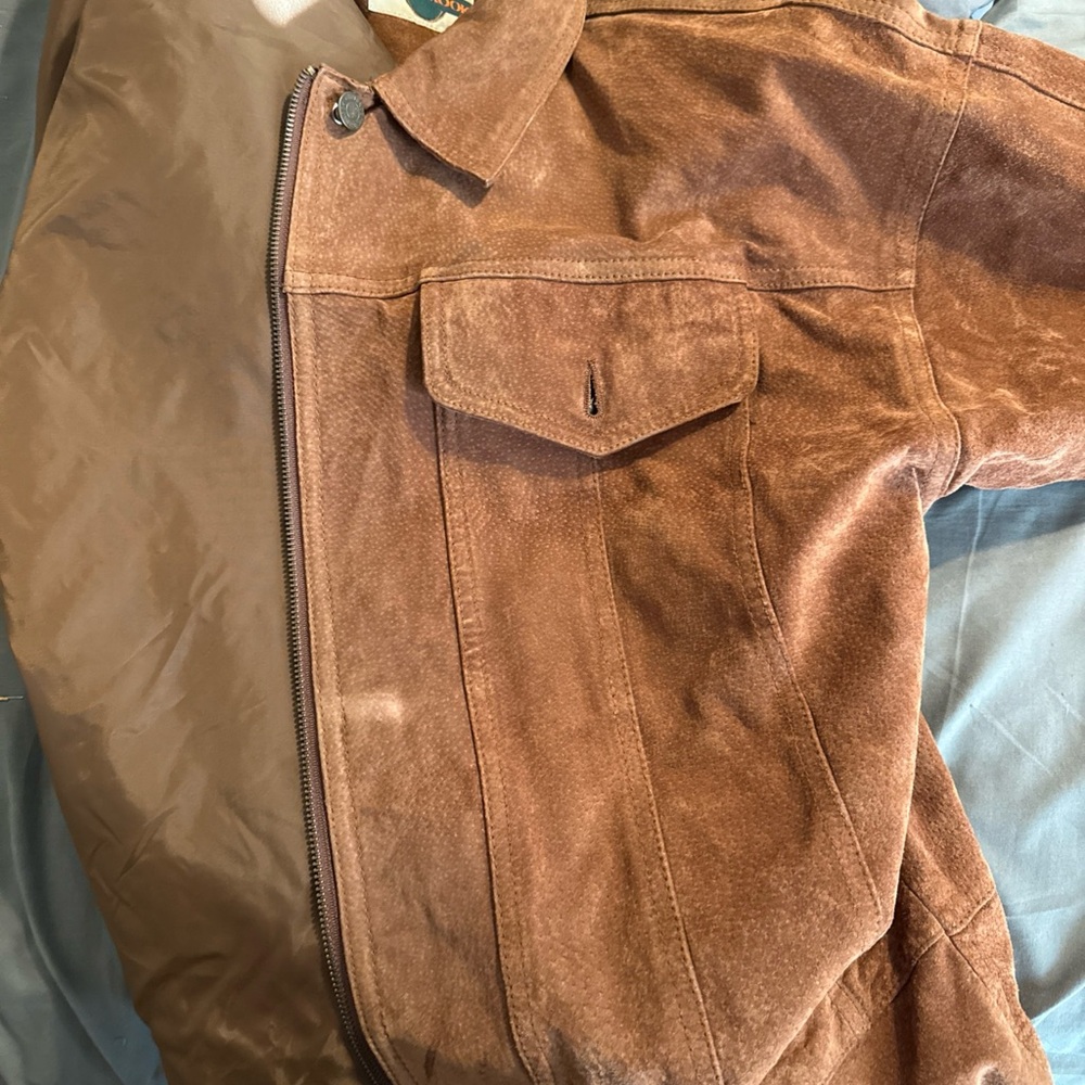 Men's Outbrook Brown Suede Jacket